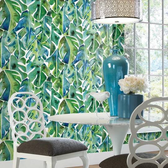 RoomMates Cat Coquillette Philodendron Peel & Stick Wallpaper